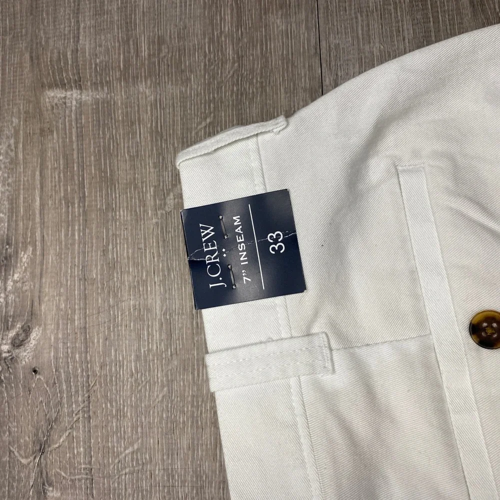 J.Crew Chino Shorts Mens 33 White 7